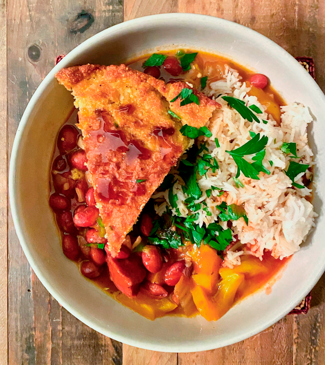 Cajun-style Whipple Bean Stew