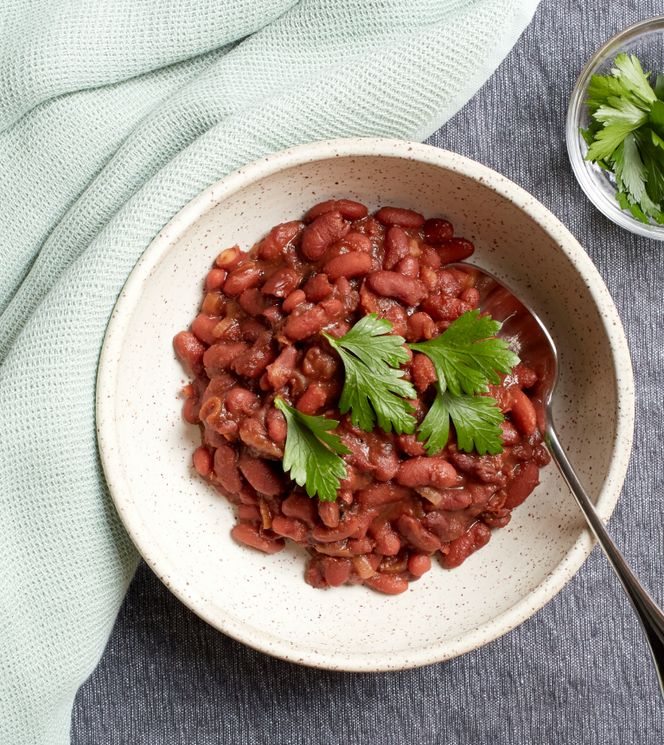Red Beans with Nong’s Khao Man Gai Sauce