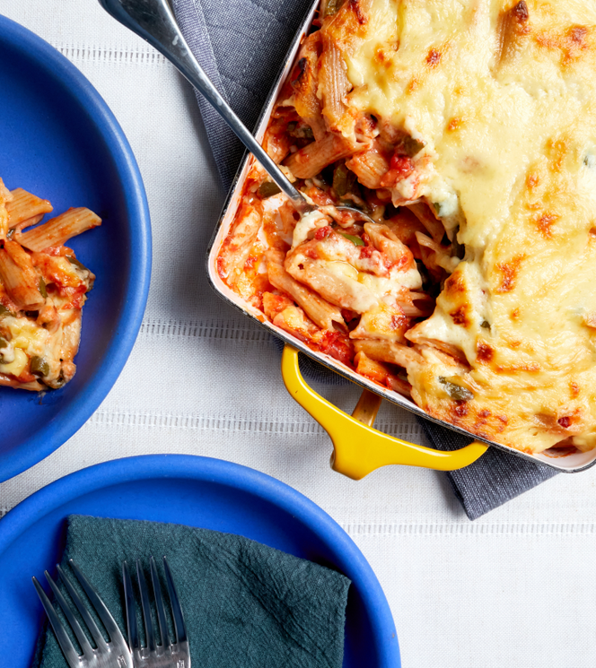Pasta al Forno with Green Beans