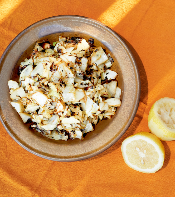 Charred Cabbage "Salad"