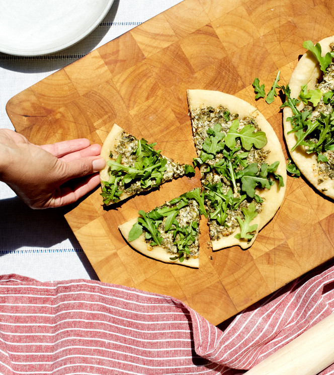 Cheese and Herb Flatbread