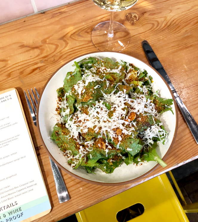 Chicory Salad with Broken Caesar Dressing