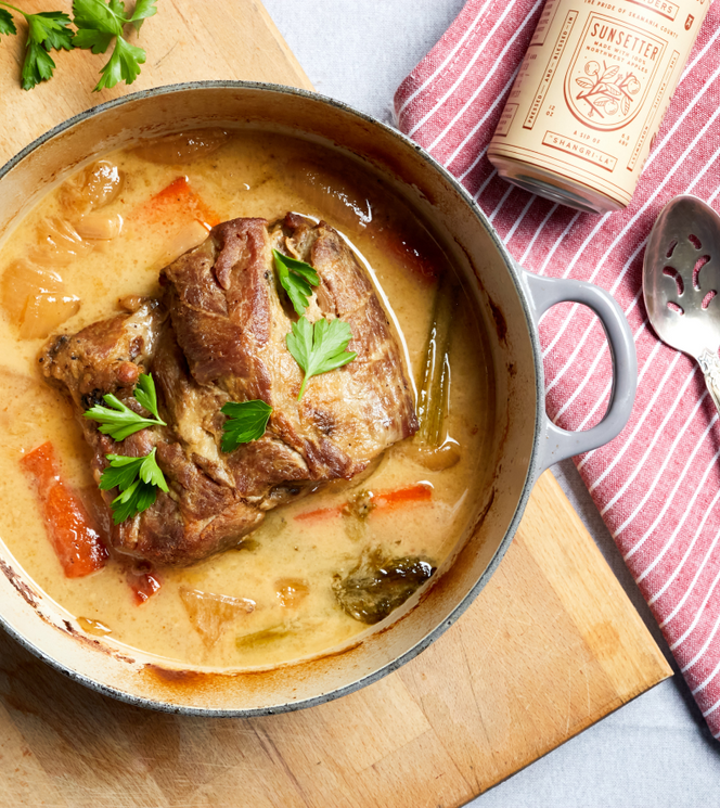 Cider Braised Pork Shoulder