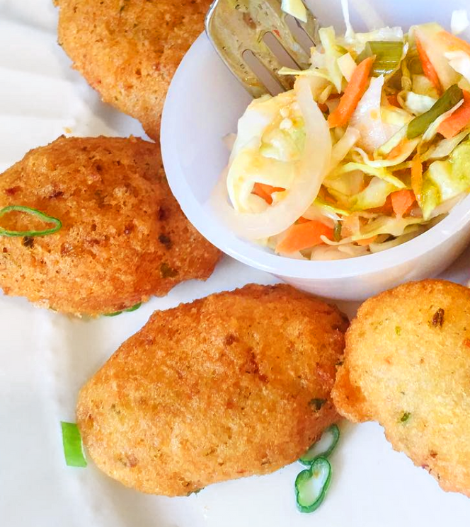 Akra (Haitian Fried Taro Fritters)