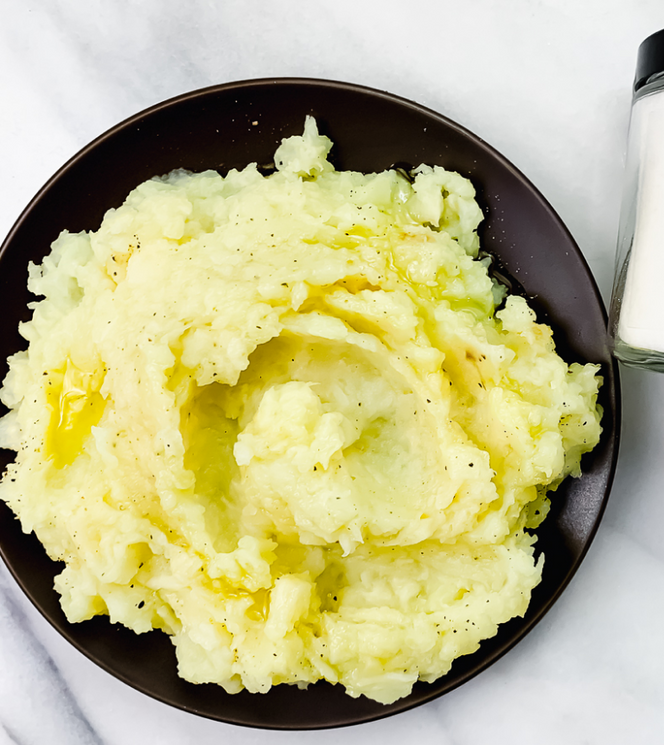 Olive Oil Mashed Potatoes with Celeriac