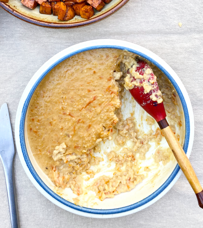 Tres Leches Pumpkin Rice Pudding with Bourbon Raisins
