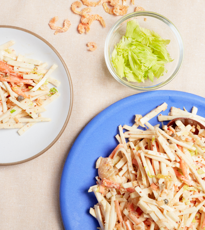 Celeriac with Kimchi Remoulade