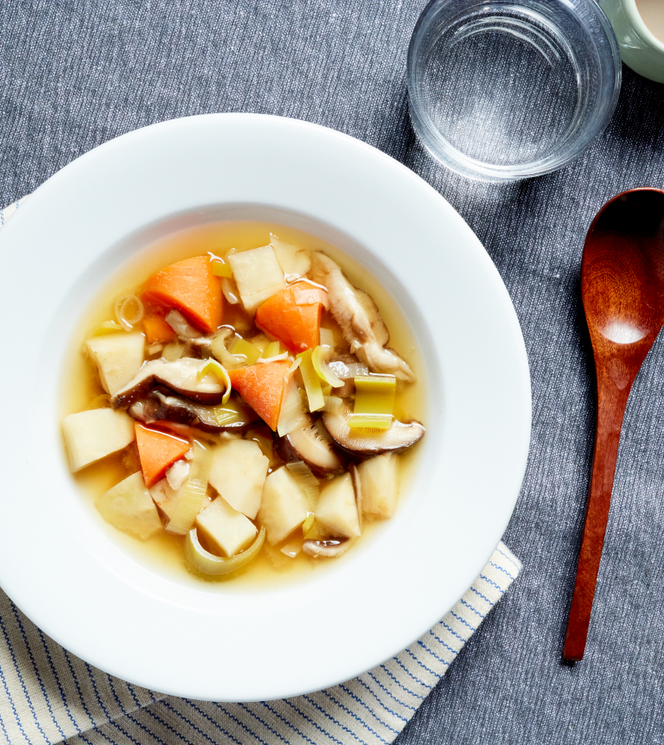 Miso with Shiitake Mushrooms and Celeriac