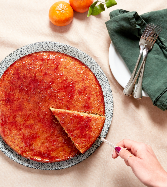 Blood Orange Almond Olive Oil Cake