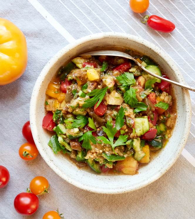 Burnt Eggplant Salad