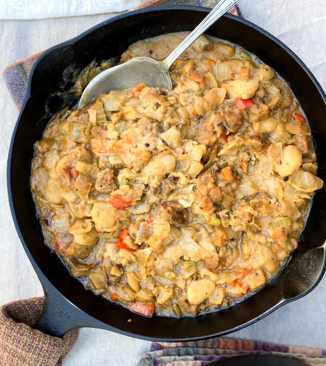 Butter Beans with Andouille