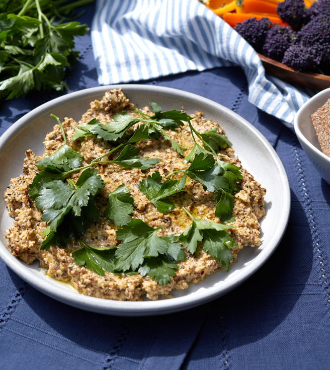 Dishing Up the Dirt Cauliflower Tahini Dip