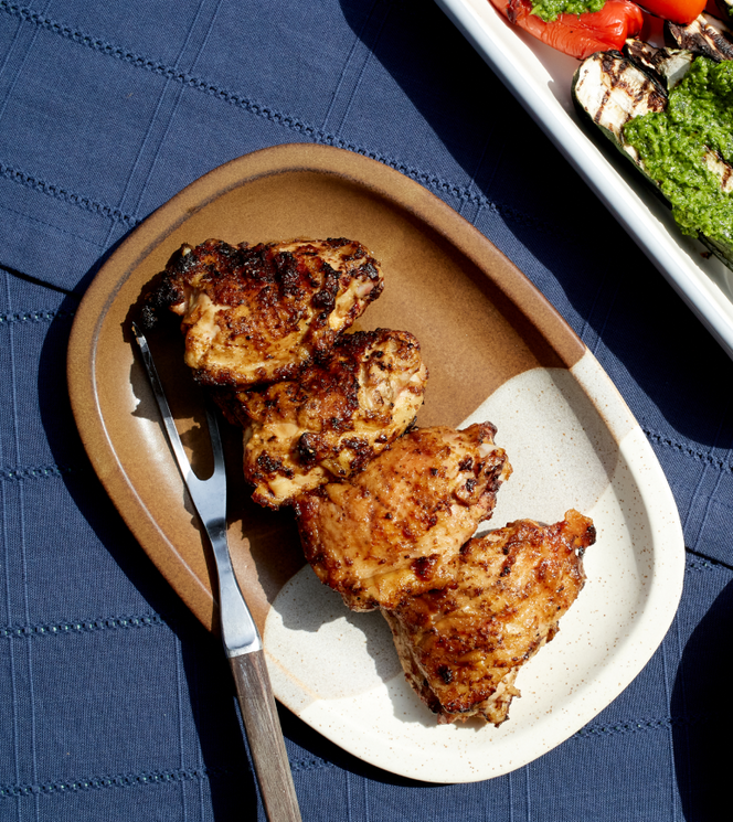 Grilled Chicken with Alabama White Sauce