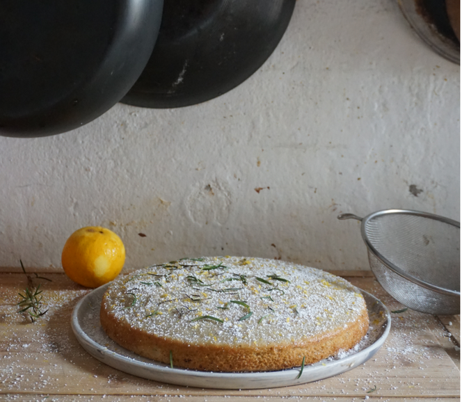 Lemon-Rosemary Olive Oil Cake