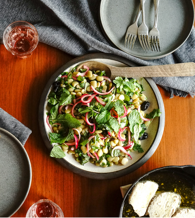 Olive Oil Poached Albacore & Green Baby Lima Bean Salad