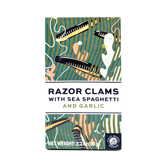 Razor Clams with Sea Spaghetti